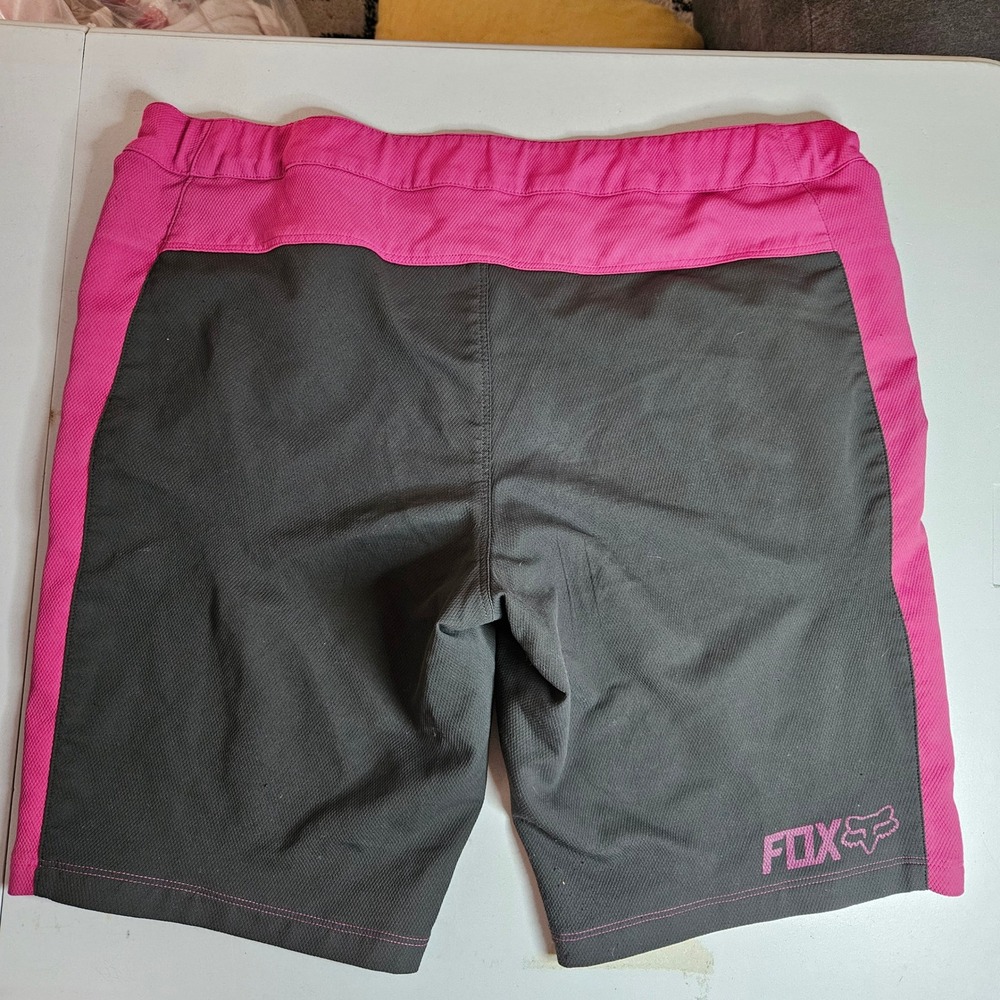 Fox Racing Ripley MTB Shorts Womens Large Pink Gray Mountain Bike 18486 - Picture 4 of 13